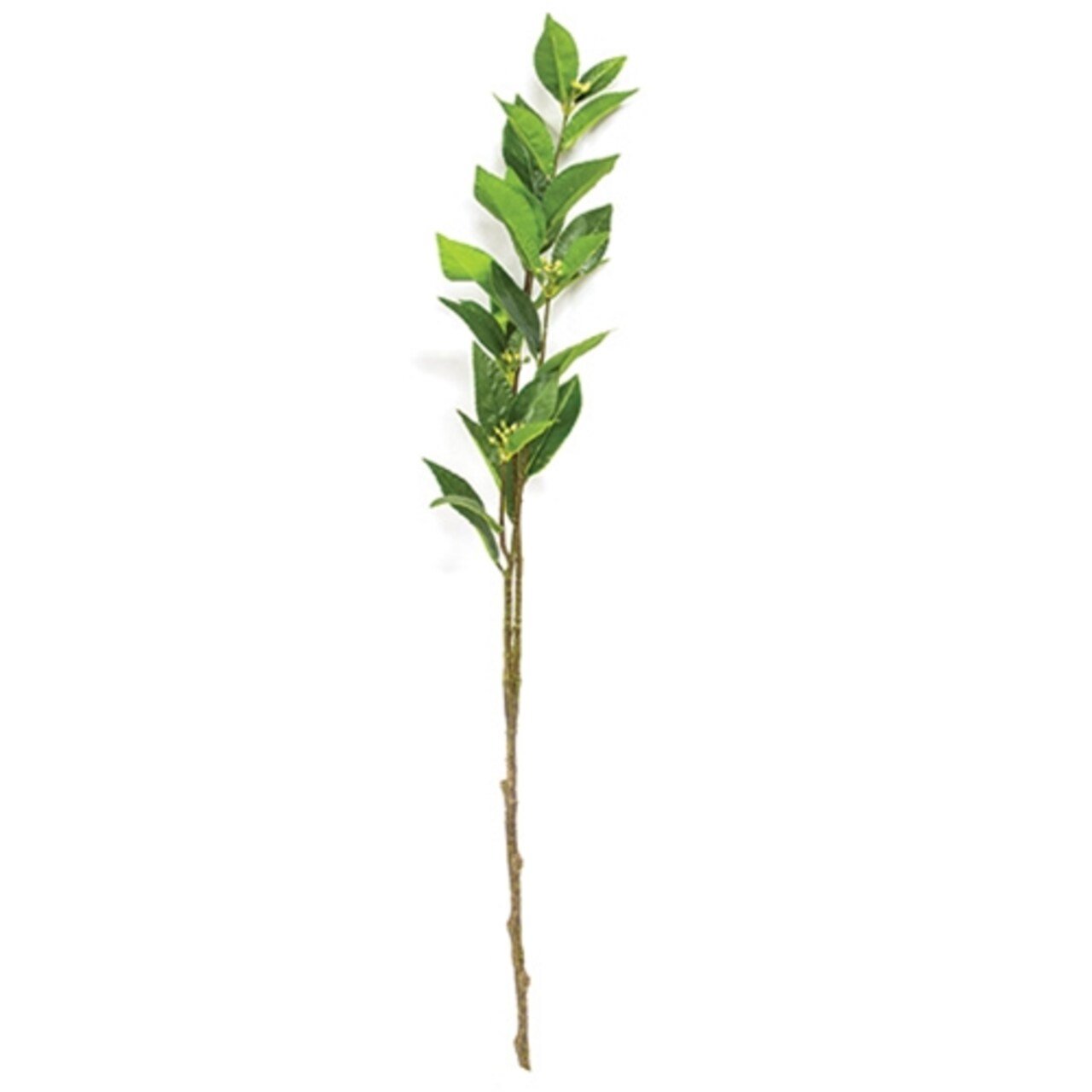 27.5" Decorative Green Laurel Spray Faux Leaf Stem for Floral Weddings & Table Decor Set of 6
